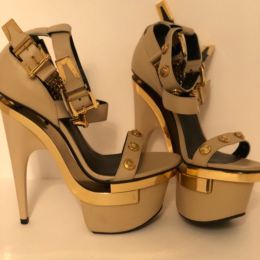 Versace platform heels